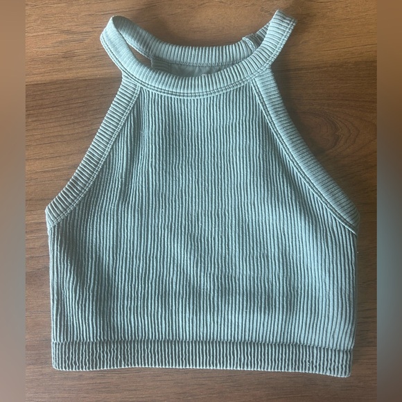 Aerie Superchill High Neck Bra Top Size Medium - Picture 5 of 9